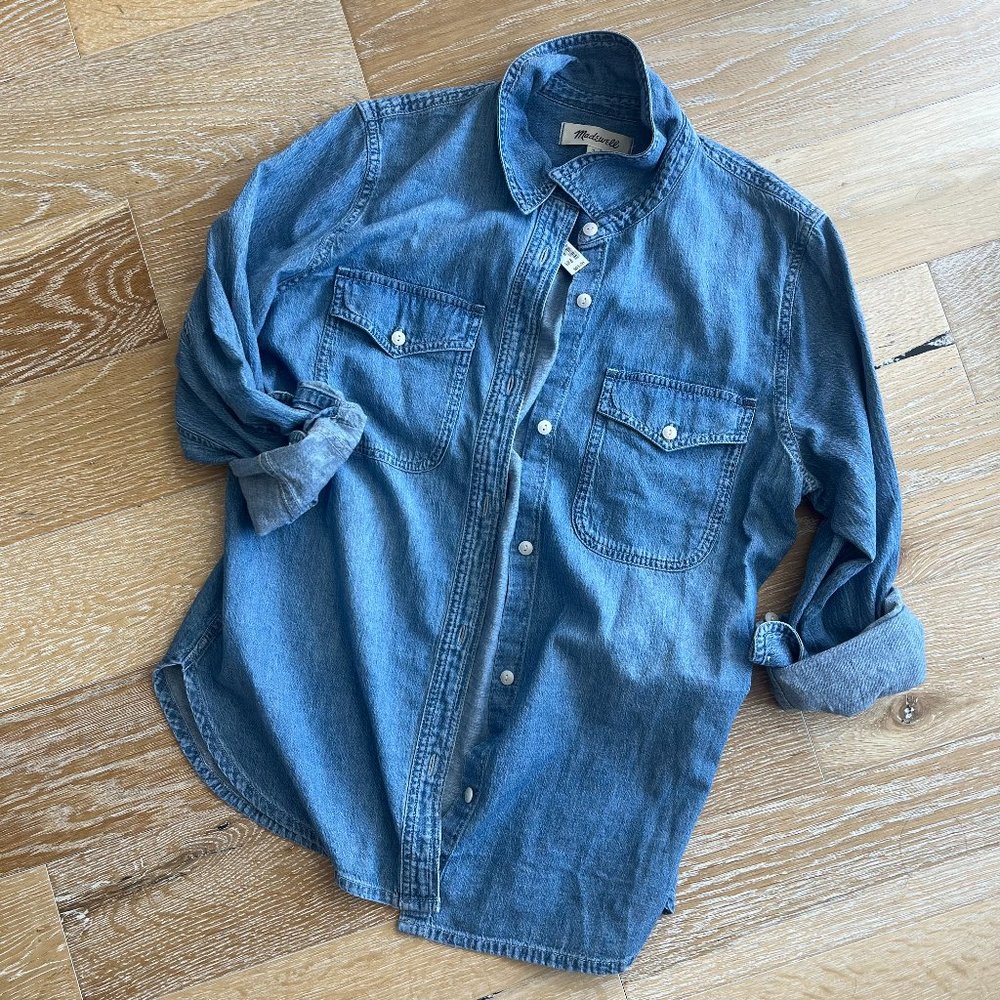 NWT—Madewell Chambray, M